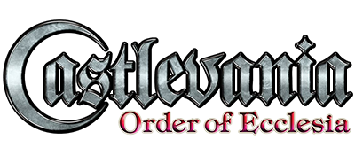 Castlevania: Order of Ecclesia title screen for Nintendo DS